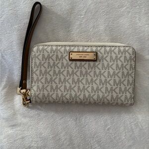 Michael Kors Gray Wristlet Wallet